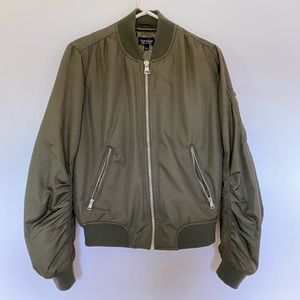 Topshop olive bomber